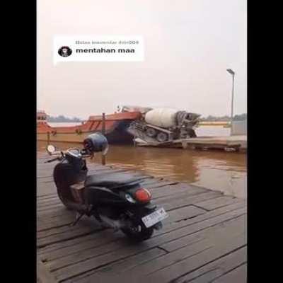 To float a cement truck
