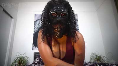 New Clip! Cum Eating Instructions: Ebony Femdom CEI 4K