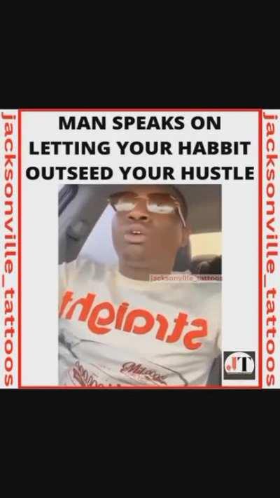 Real shit niggas be spending all of their money on their drug habits n vices n be crying broke