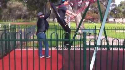 People getting hit in their balls for 2 mins straight. Because why not