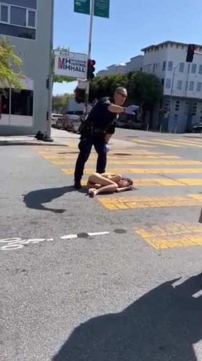 Intoxicated Woman Cries Naked In San Francisco