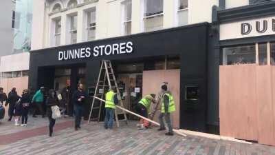 Shops in Cork preparing for today's lockdown protests