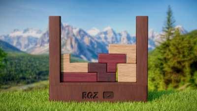 A wooden tetris animation I made