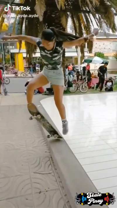 I call this one the kickflip busted lip.