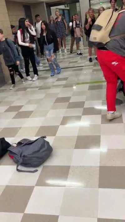 Brown hair through the punch first