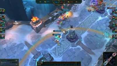 Playing as a Soraka when the enemy team has a Skarner