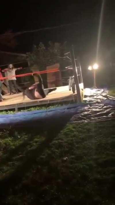 Super cool backyard wrestler