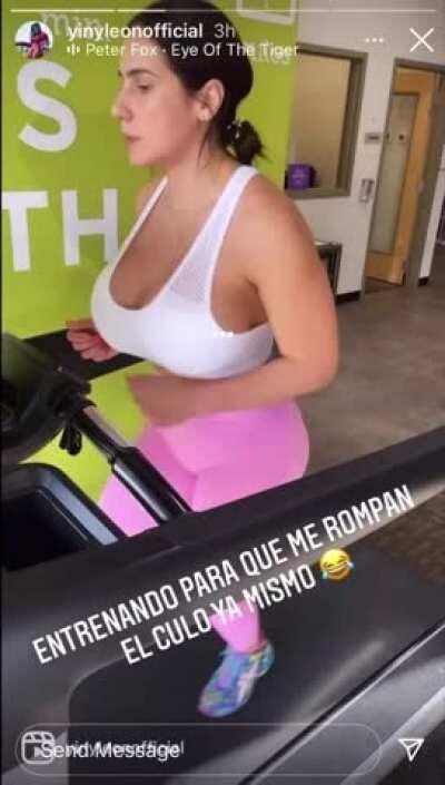 “Training so that I can get my ass torn-up right now 😂”