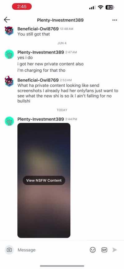 Don’t trust these niggas on here nigga blatantly tried to lie with that fake ah shi don’t even look like her😂