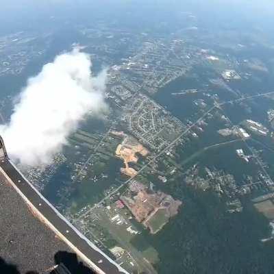 When exiting at 5,000 feet, you have a little under 30 seconds to deply your parachute, which makes your exit's stability absolutely paramount!