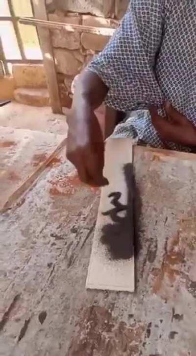 This guys sands his way into my wallet