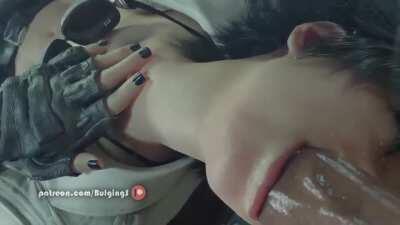 Lady Blowjob And Cumshot [Devil May Cry 3,4,5]