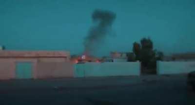 Iraqi tactical team unit surrounds several isis suicide bombers in a school and attack them with 50 cal machine guns. Anbar province, May 23, 2016.