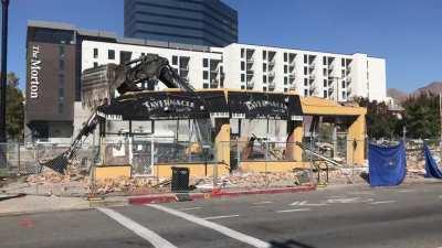 Captured the end of the Broadway Place building earlier today (10/21)