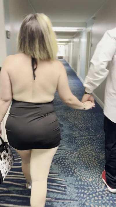 Publicly cuckolding my husband gets my pussy so wet… I want everyone to see him following me and my bull knowing that I’m going to get fucked while he serves us both