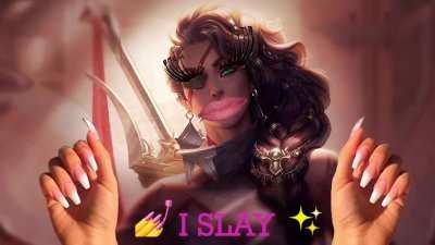 She doesn't work, She SLAYYYY QUEEN 💅🏻