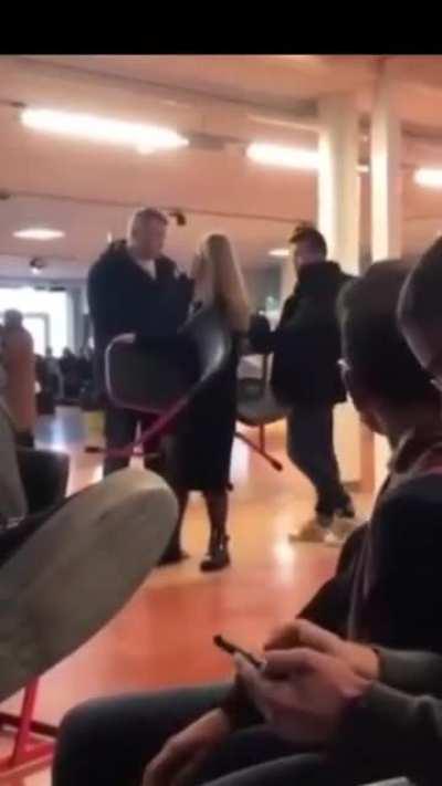 To steal the kid's chair