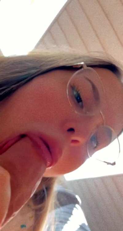 My girl loves some big candy in her mouth