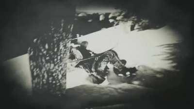 Well, that's one way to fall off your horse.