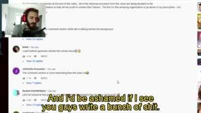 Something from Felix's livestream I think many people need to hear.