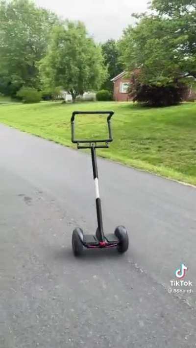 Demonstrating a new Segway modification