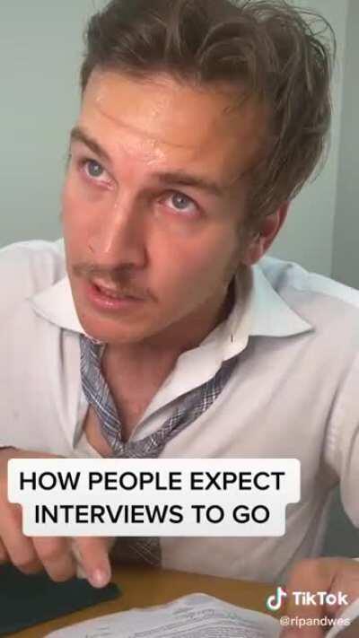 How people expect job interviews to go