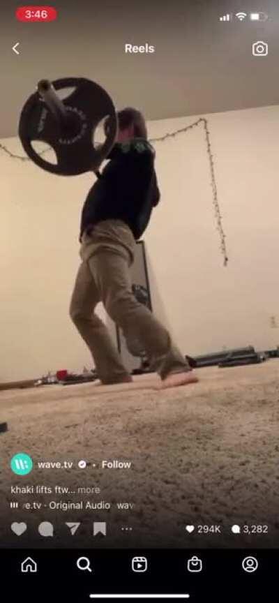 My dude folded like a lawn chair.