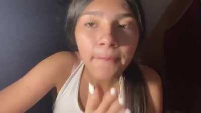 Latina self worshipping