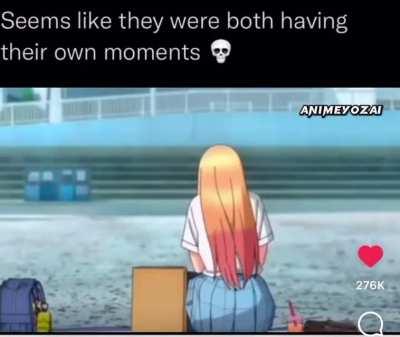 He’s just standing there