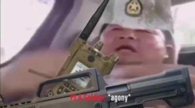 brave PLA soldier fights evil Taiwanese oppressors (real)