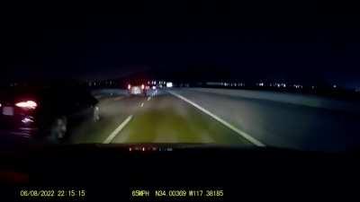 Fun fact: the best place to fill up gas is the active right lane on the freeway.