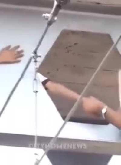 Branch president saved the life of a girl who had climbed onto the foot overbridge at Ludhiana Railway Station