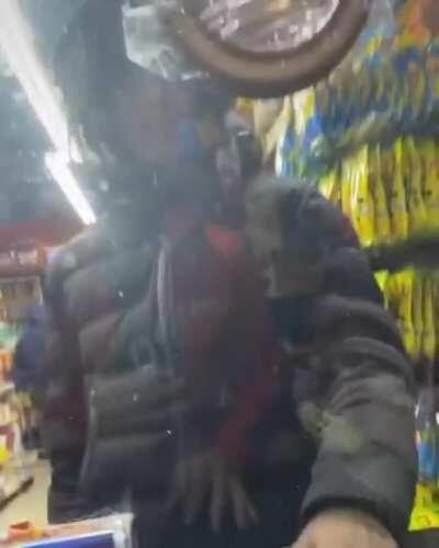 He's lucky he's got that glass divider