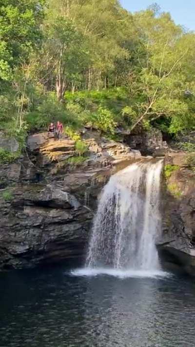 When you jump off a cliff but change your mind halfway