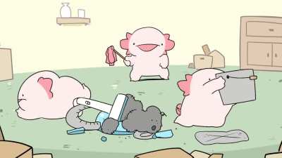Cleaning! [video] [cute] [asshole axys]
