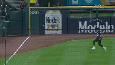 [Highlight] AJ Pollock stumbles while fielding a hit from Andrés Giménez, allowing him to reach third with no outs in the top of the 2nd