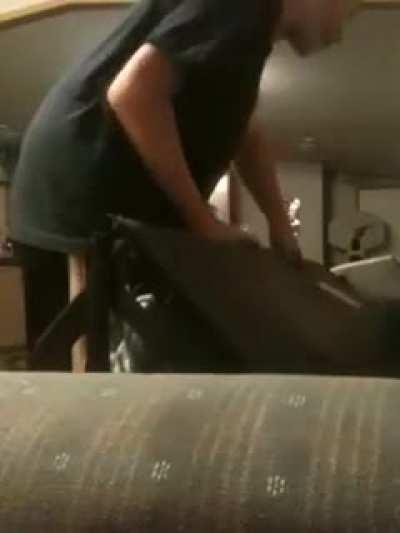 Getting stuck inside a pull out couch