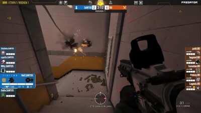 A rare footage of jäger being bullied by stun grenades.