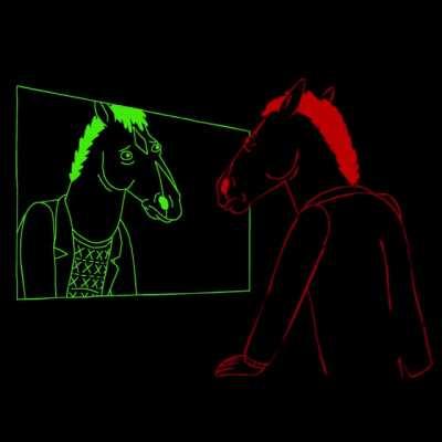 Sad Ambient BoJack. A drawing and a bit of music with a 'Free Churro' sample