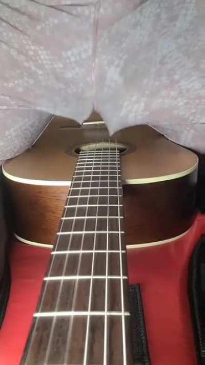 That's one way to play the guitar...