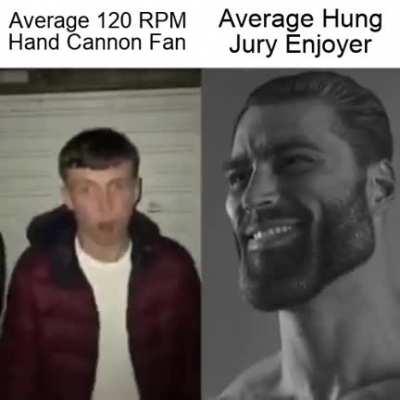 Average 120rpm Hand Cannon Fan vs. Average Hung Jury Enjoyer