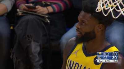 [Highlight] Lance Stephenson draws a tech on Jonathan Kuminga