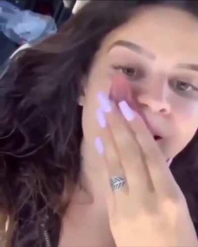 Insanely long tongue