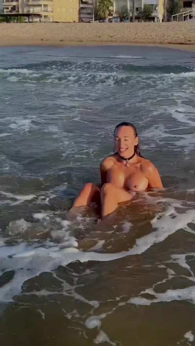 The perfect swimsuit for a public beach... don’t you think?