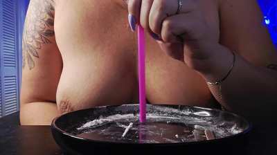 Cheers to everyone doing lines right now! Who else is feeling horny as fuck?