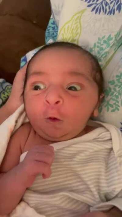 My 7 day old daughter is shocked to see what’s happening on Reddit