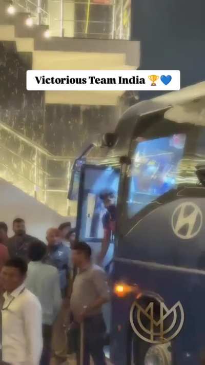 Team india returns to the hotel after the t20 world cup win in ahmedabad, what a champion welcome 🏆