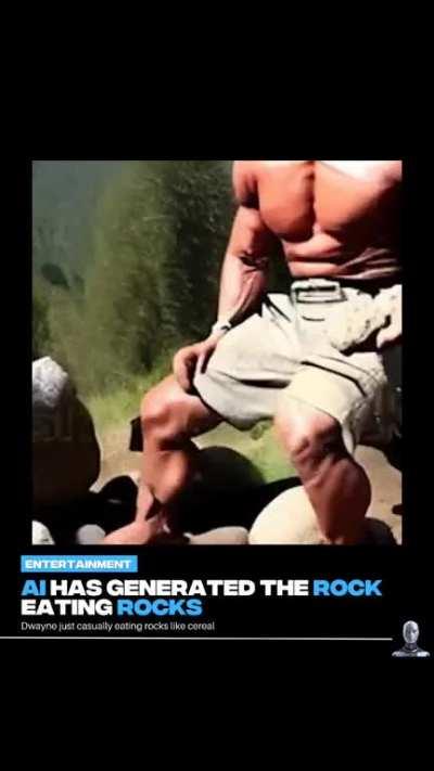 The Rock eats the rocks