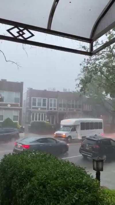 A thunderstorm in Brooklyn, NY right now
