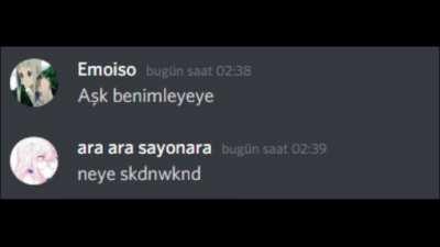 Discord DMleriyle Aşk Benimle (hayır kokain çekmedim normalde de böyle bakıyorum)